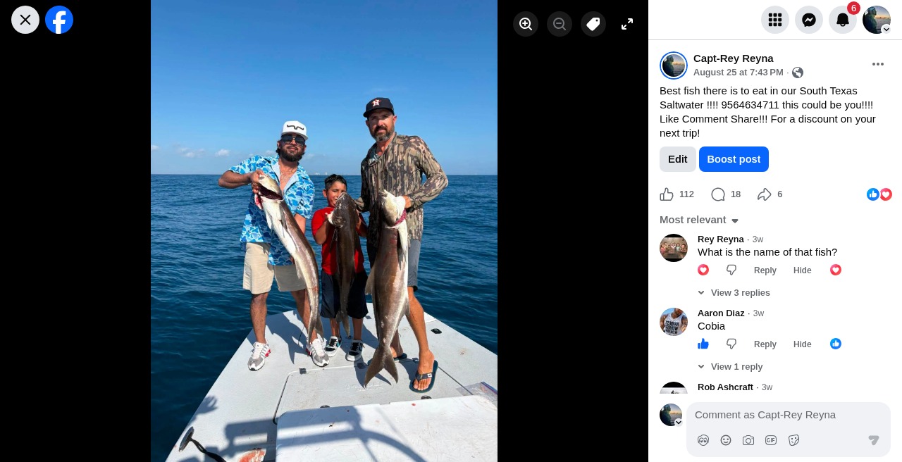 Anglers with a strong catch on open water near South Padre