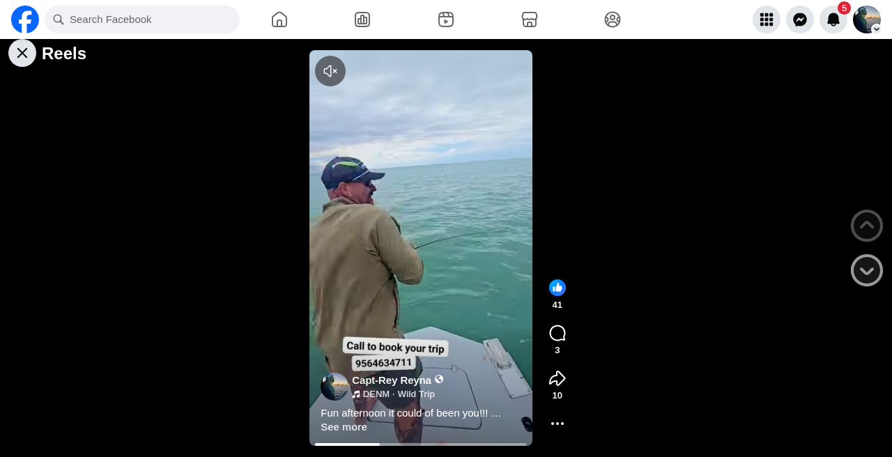 Reel thumbnail: fun afternoon fishing with call-to-book overlay